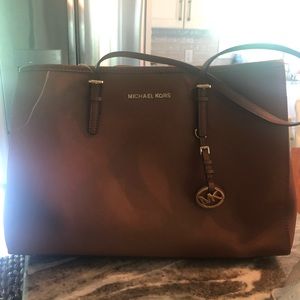 Michael Kors brown leather handbag
